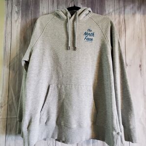 The North Face  grey pullover hoodie sweatshirt.  Sz large   Long sleeve